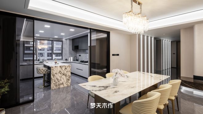 梦天木作案例丨240㎡LDK一体+双阳台细节控直接抄作业